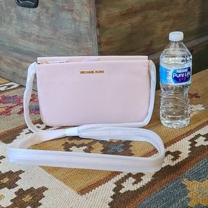 Michael Kors Triple Gusset Crossbody Bag Pink